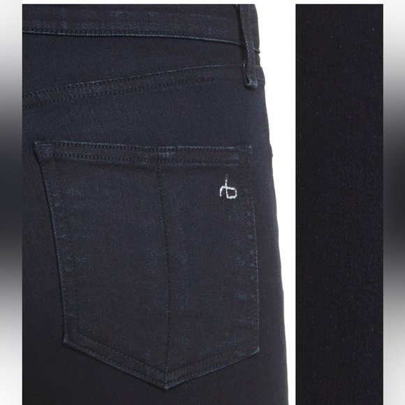 RAG & BONE/JEAN Size 27 High Waist Ankle Skinny Jeans Twilight Dark Even Wash - Picture 3 of 8